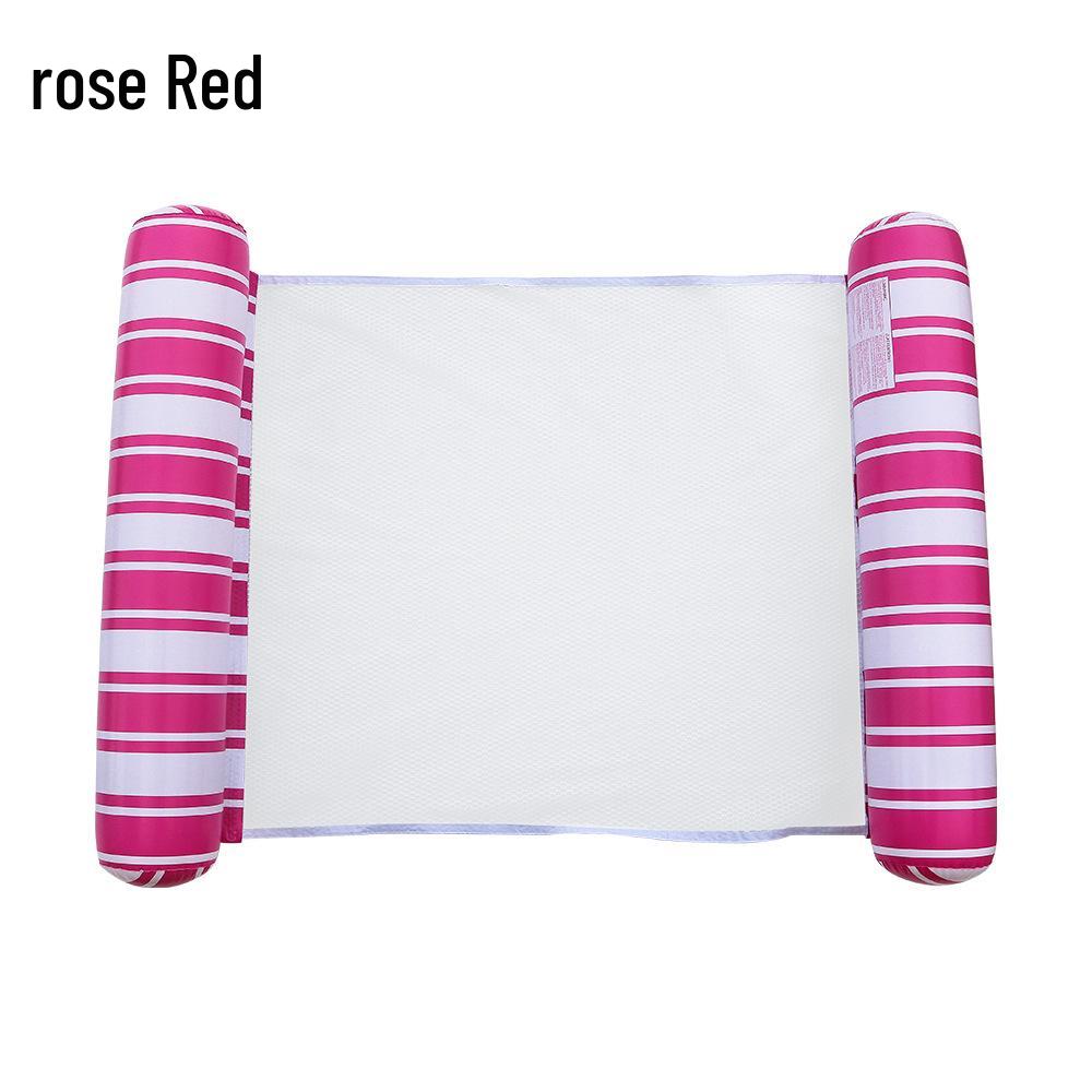 Надувной полосатый плавающий гамак со складной спинкой для взрослых