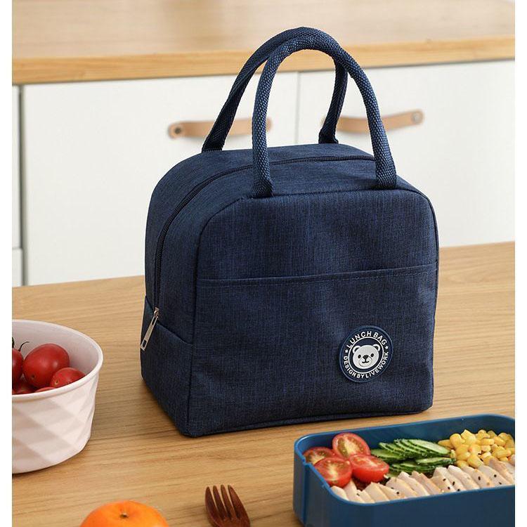 Изолированная сумка большой вместимости для студентов, чтобы носить еду, водонепроницаемая и маслостойкая для офисных работников, чтобы брать с собой на улицу, с толстой алюминиевой фольгой