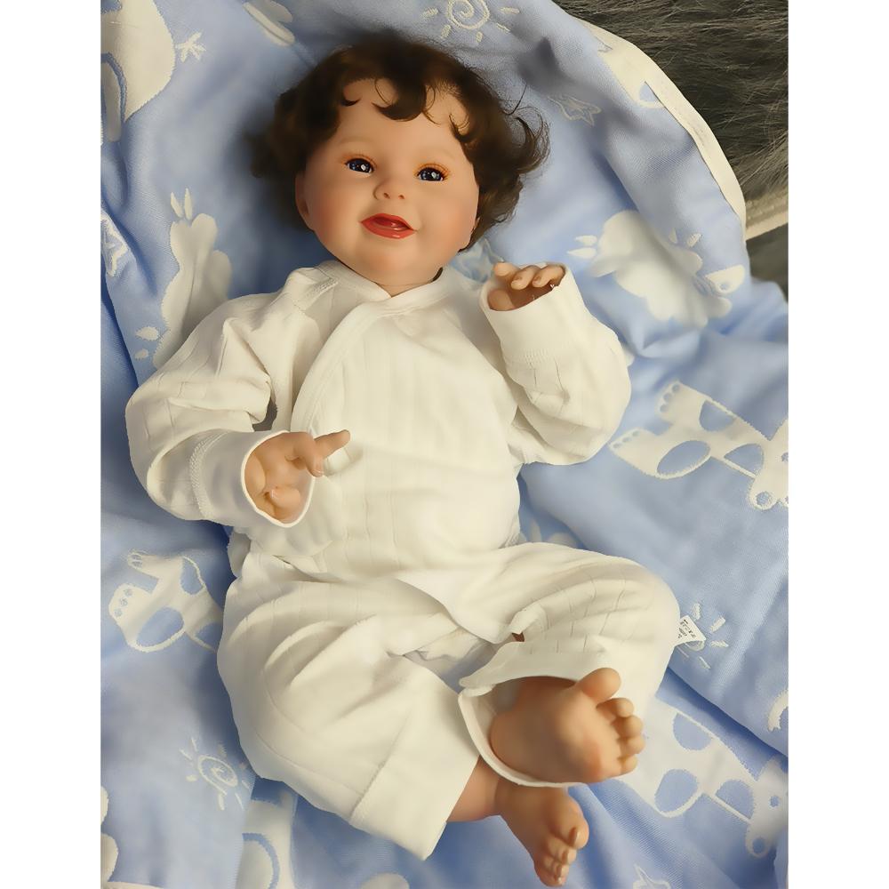 50 см кукла реборн новорожденный Харпер реалистичная кукла из мягкой ткани ручной работы с краской Genesis с видимыми венами несколько для детей подарок