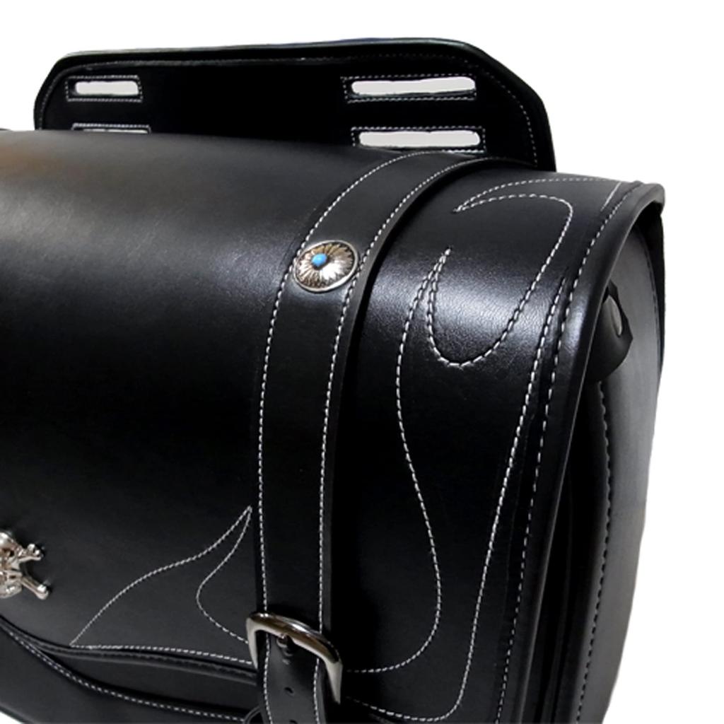 Motorcycle Bag Side Bag SADDLE SINGLE Black [Xross]