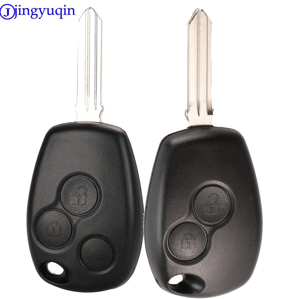 Jingyuqin For Renault Megane Modus Espace Laguna Duster Logan DACIA Sandero Fluence Clio Kangoo 2/3 Button Remote Key Shell Case
