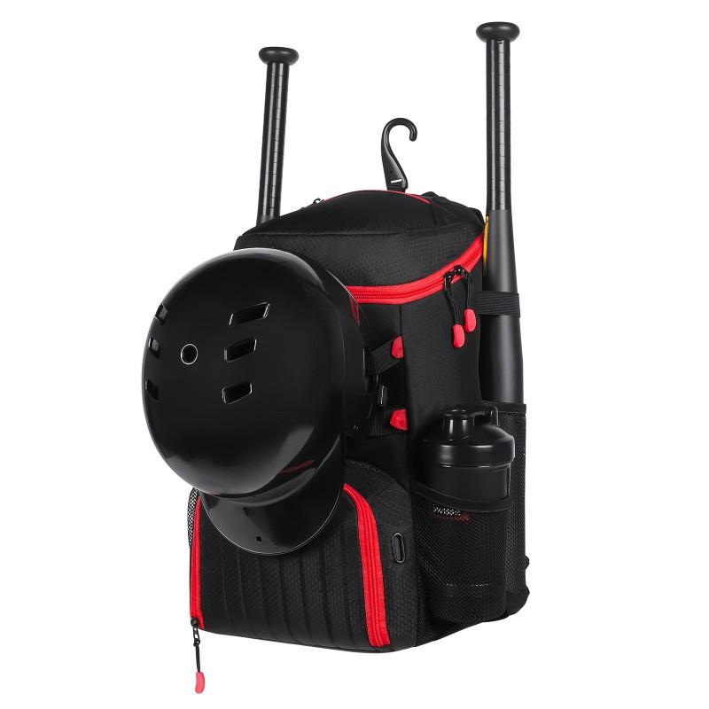 Lightweight Baseball Backpack With Helmet Compartment Teens Outdoor Sports Training Gear Bag