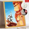 Disney DIY Pearl Painting The Lion King Creative Pearl Style Decorative Painting Creative Ornaments Friends Gifts Desktop Displays Home Decoration