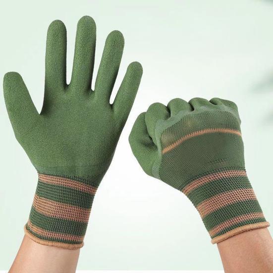 1 пара садовых перчаток, устойчивых к проколам, перчатки для работы во дворе, дышащие садовые перчатки, износостойкие, водонепроницаемые