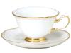 Художественная керамика Окура, Чашка и блюдце «Шедевр Окура Белый», Кофе/Чай, Прибл.. 200 куб. см, Сделано в Японии, 70c/1111