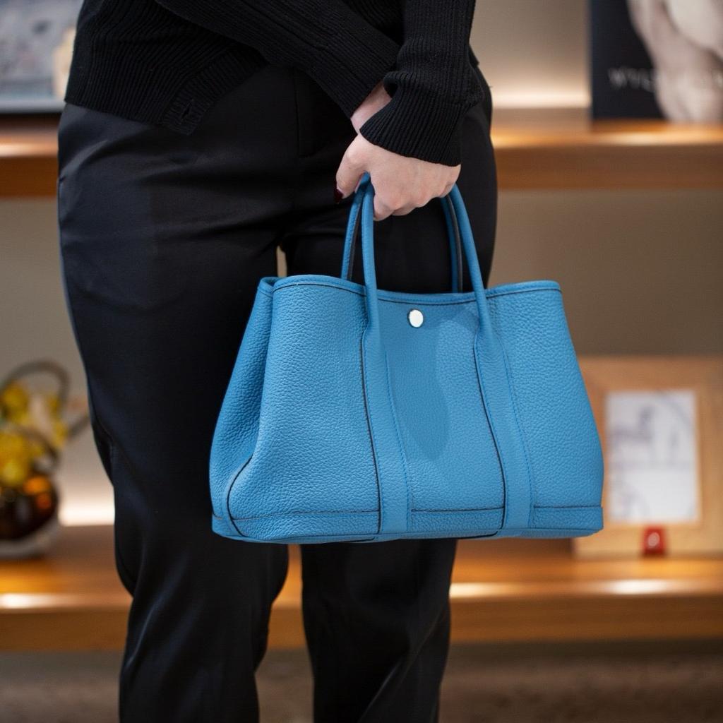 Верхний слой N+togo Cowhide Garden Bag 30 Кожаная женская сумка-тоут Большая вместительная сумка для поездок на работу