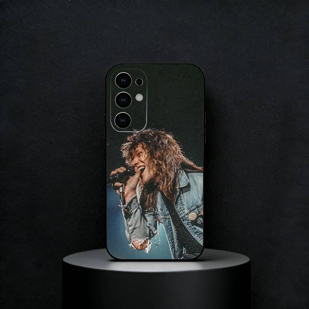 Bon J-Jovi Band Phone Case For Samsung S25,24,23,22,30,21,10,9,Ultra,Plus,FE 5G Black Soft Case