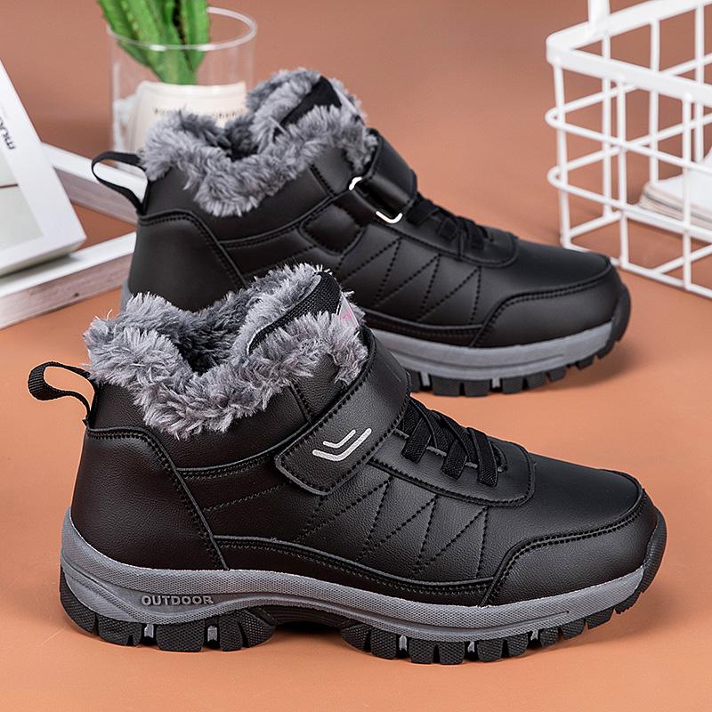 TUINANLE Unisex Platform Sneakers Women Winter Plush Warm Shoes Running Casual High Top Sports Shoes for Men
