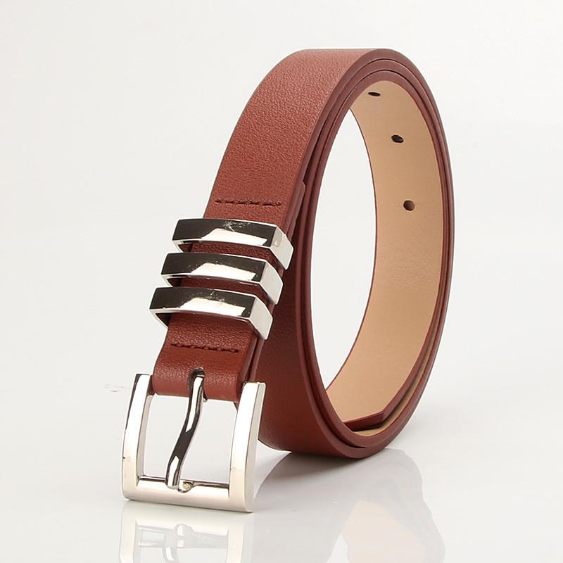 Fashion Faux Leather Belt For Women With Alloy Buckle Versatile For Daywear And Office