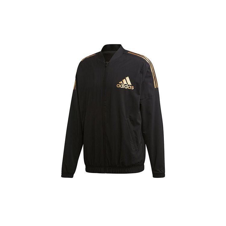 Adidas Casual Training Sports Jacket Men Tops Black DX7717