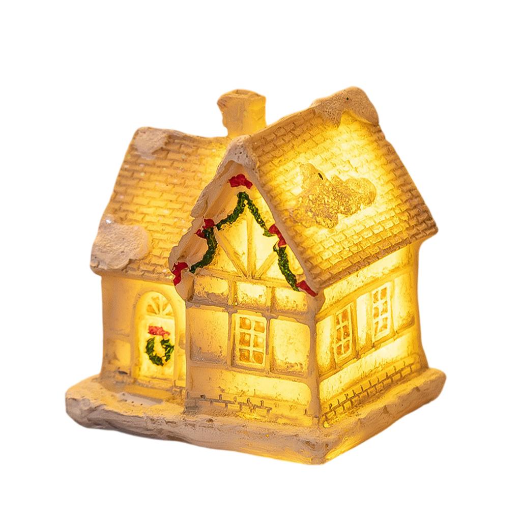 Рождественская деревня Светодиодная освещенная деревня, Коллекция рождественской деревни Декор для комнаты в помещении Коллекционные здания
