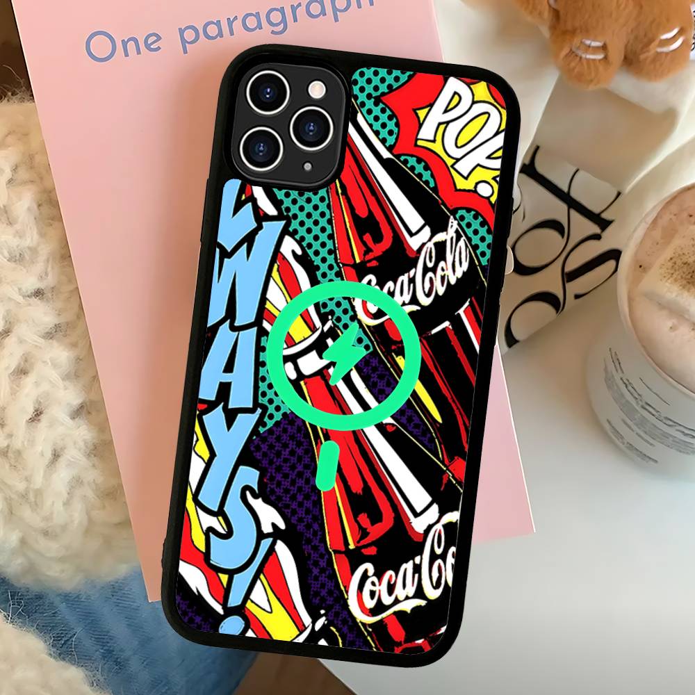 Coca-cola Vintage Phone Case For IPhone 13 14 15 11 12 16 17 Pro Max Plus For Magsafe Magnetic Shell