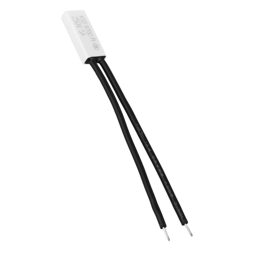 10pcs KSD9700 Normally Open Temperature Control Switch Thermal Protector Plastic Probe40 celsius