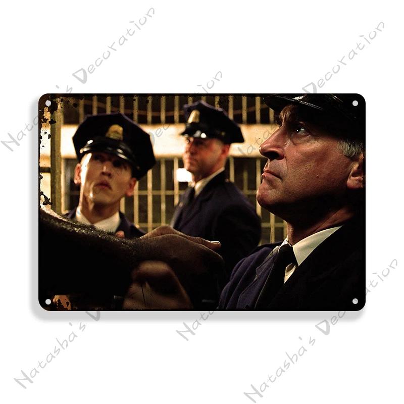 Кино Винтажный Постер Зеленая Миля Металлическая Табличка Ретро Металлический Постер Настенная Декоративная Табличка Дом Клуб Гараж Клуб Бар Металлическая Табличка