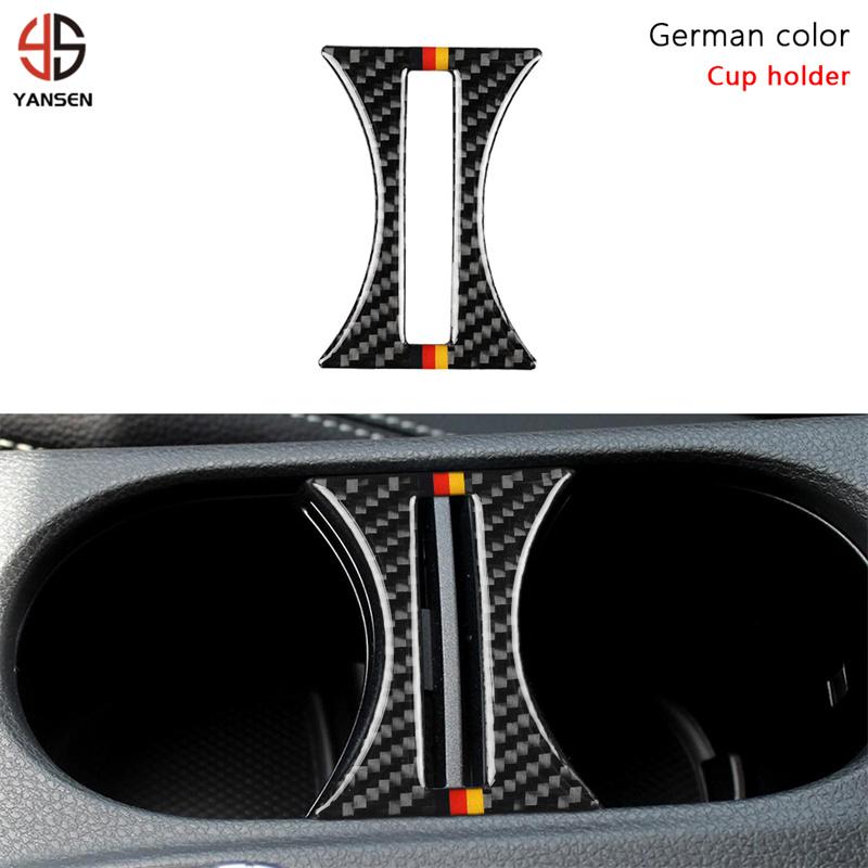 Carbon Fiber for Mercedes Benz a GLA CLA CLASS 2013-2018 Glove Storage Box Handle Cup Holder Trim