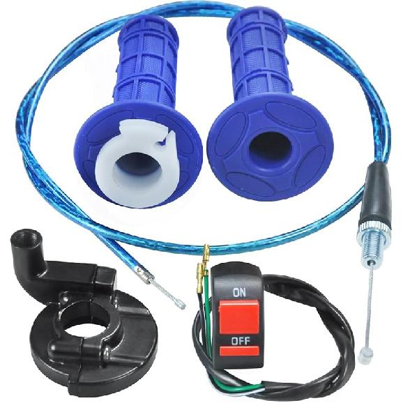 22Mm 7/8 Throttle Handle Grips Cable Clamp On Off Switch For Coleman CT100U CT200U Baja Doodlebug Db30 Mb165 Mb200 50Cc 90Cc 110Cc 125Cc SSR Coolster