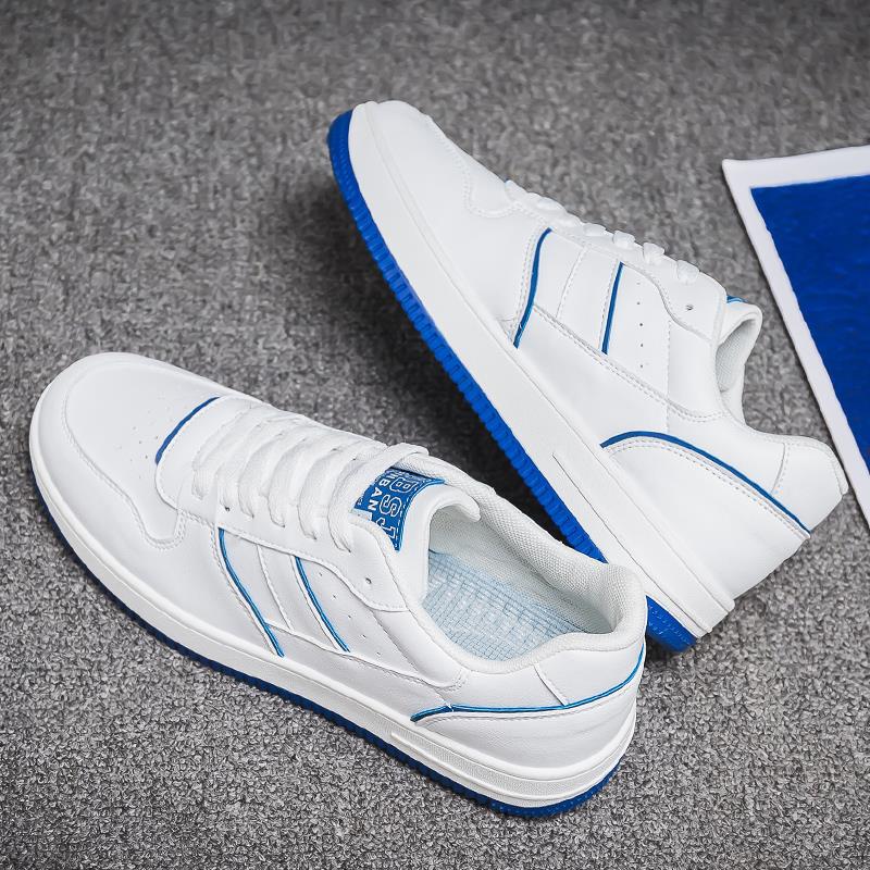 Мужские кроссовки, повседневная спортивная обувь для мужчин, легкая дышащая обувь из искусственной кожи, мужские белые теннисные туфли на плоской подошве, Zapatillas Hombre