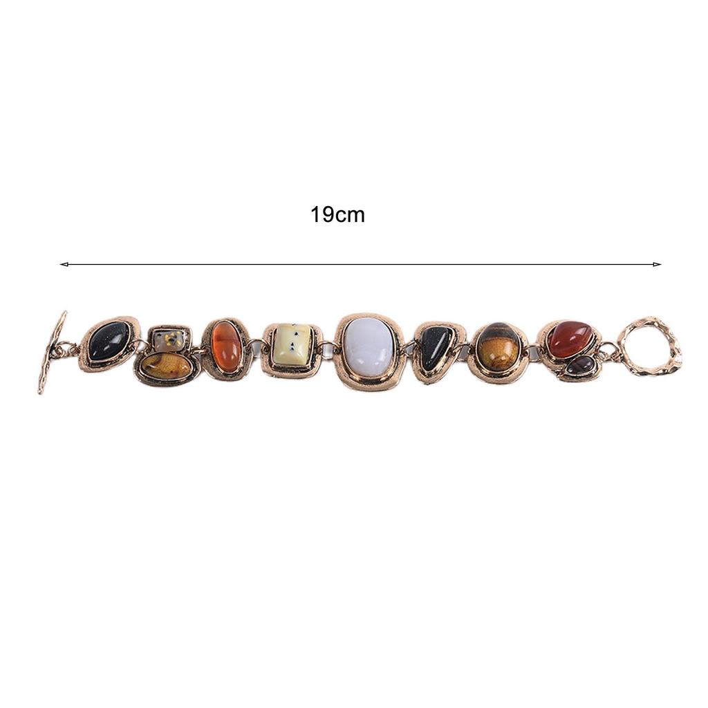 Классический геометрический прочный браслет-шарм Простой браслет из натурального камня Ювелирный аксессуар