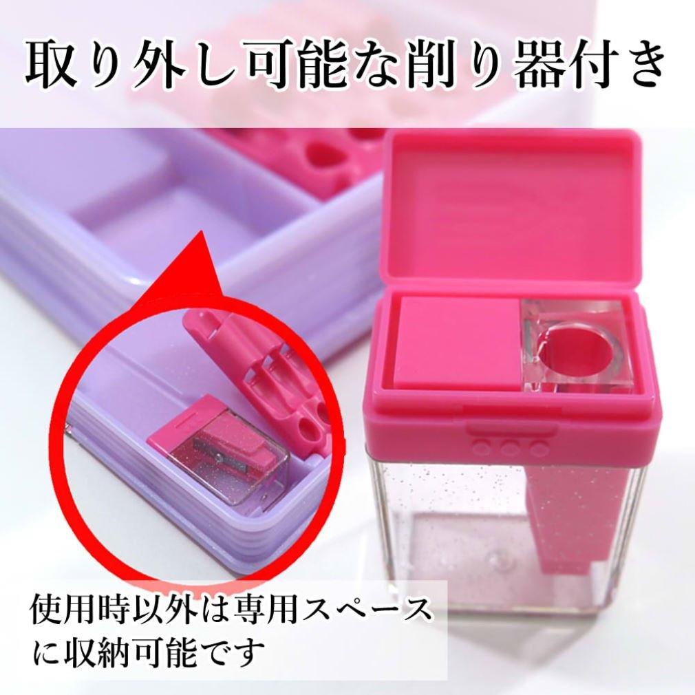 Чехол для ручки Kutsuwa с магнитным держателем для ручек Real Lace 2 двери с точилкой SF016PK