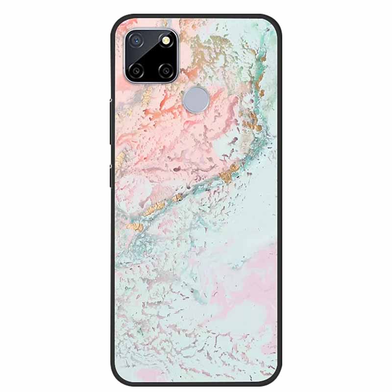 Чехол для Realme C25 Мраморный Силиконовый ТПУ Мягкий Чехол для Телефона Для OPPO Realme C25S C25 S Funda Ударопрочный Coque RMX3191 Capa