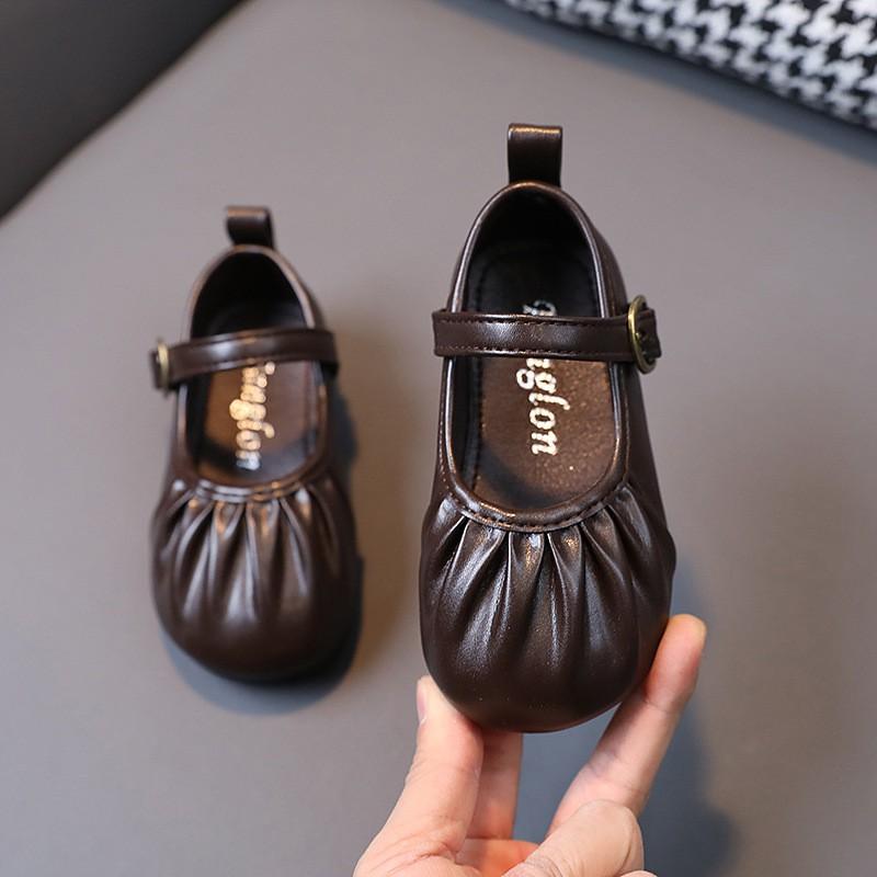 Girls Soft Sole Slip Resistant Princess Shoes Toddlers 1-6 Years School Style Mary Janes