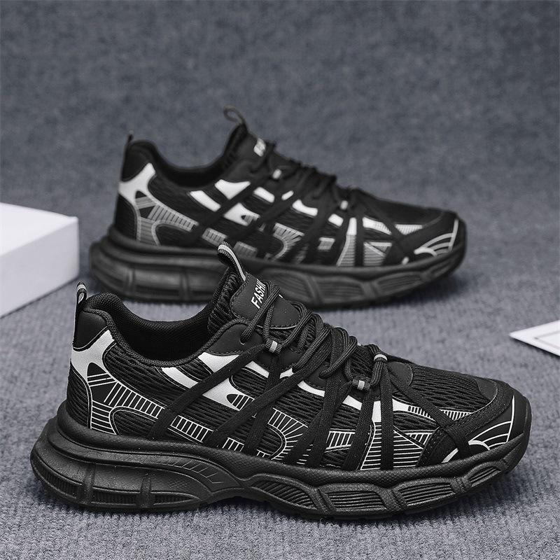 Autumn New Fashion Breathable Versatile Casual Shoes Men's Shoes Platform Sports Shoes Mesh Youth Casual Shoes