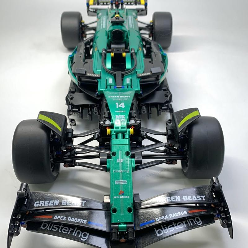 MK6022 1912 ШТ 1:8 Новых Техник Мартин Арамко AMR25 Строительные Блоки MOC Модель Автомобиля F1 для Самостоятельной Сборки Набор Игрушки Подарки для Мальчиков Детей