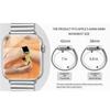 Эластичный ремешок для часов Iwatch 38 мм, 40 мм, 41 мм, 44 мм, 42 мм, 45 мм, 49 мм, ремешок из нержавеющей стали для Apple Watch Series 8, 7, 6, 5, 4, 3, 2, 1 Se Expansion Luxury