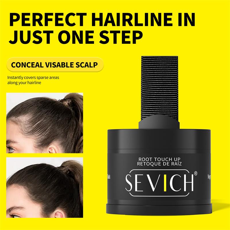 Пудра для линии роста волос Консилер Временная маскировка корней волос Контроль линии роста волос Покрытие седины Пудра-тень для линии роста волос Мгновенно