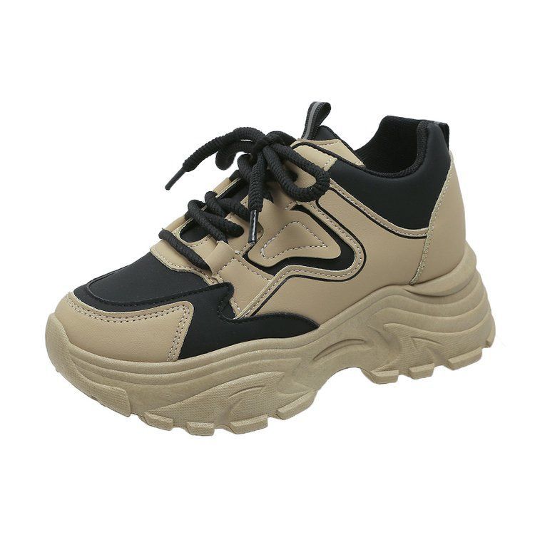 Обувь для папы женская 2024 новые модели весна-осень показать ноги маленькая спортивная обувь сверхлегкая увеличивающая рост супер мягкая супер огонь уличный взрыв