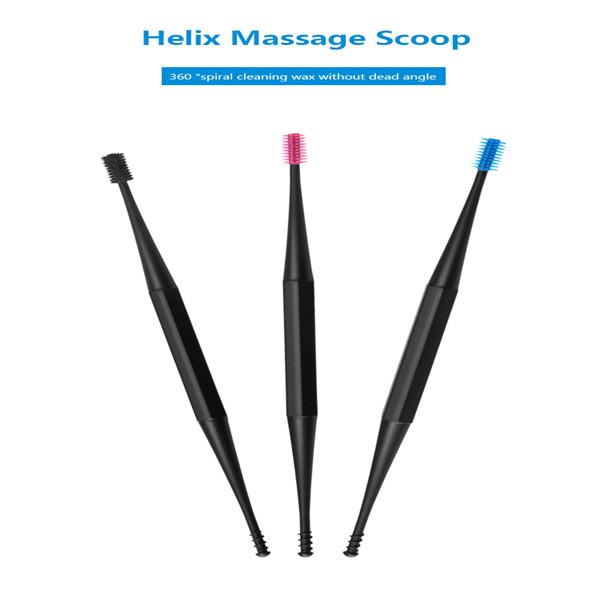 Мягкая силиконовая ушная палочка, двухсторонняя кюретка для удаления ушной серы, ложка для чистки ушей, спиральный инструмент для чистки ушей 