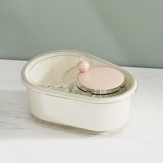 Большая емкость для мойки фруктов с вращающейся чашей и ручным съемным щеточным приводом