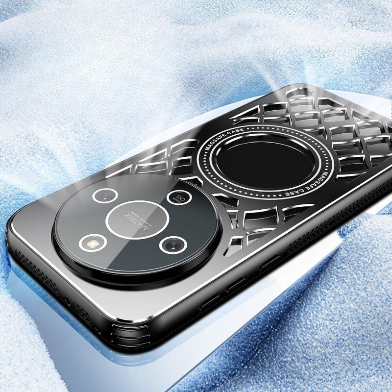 Чехол из алюминиевого сплава с магнитным креплением для отвода тепла Honor X9D для Honor Magic 8 Lite, беспроводная зарядка, защитная пленка для объектива, противоударный чехол для X70 X9D