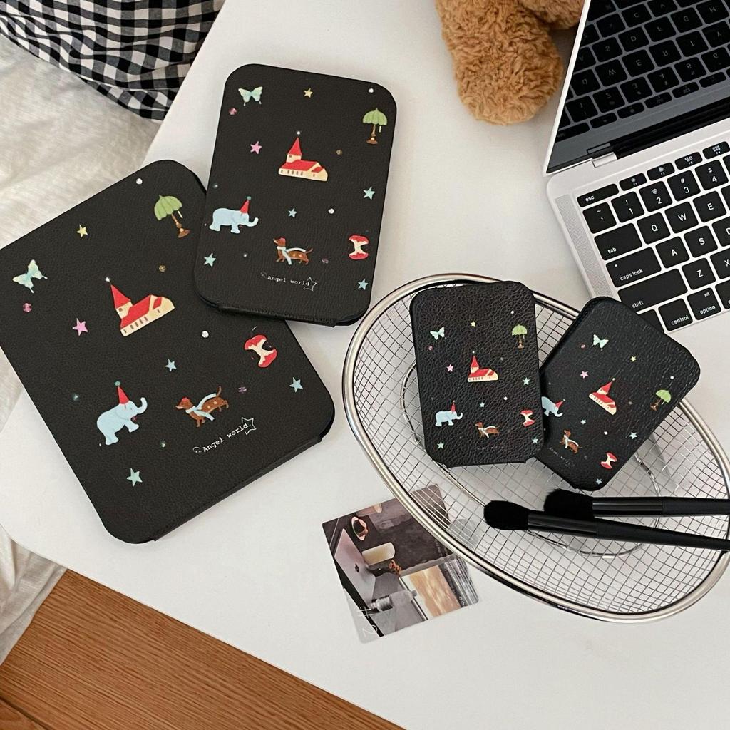 Милое складное карманное зеркало для макияжа в виде кошки для общежитий и домов