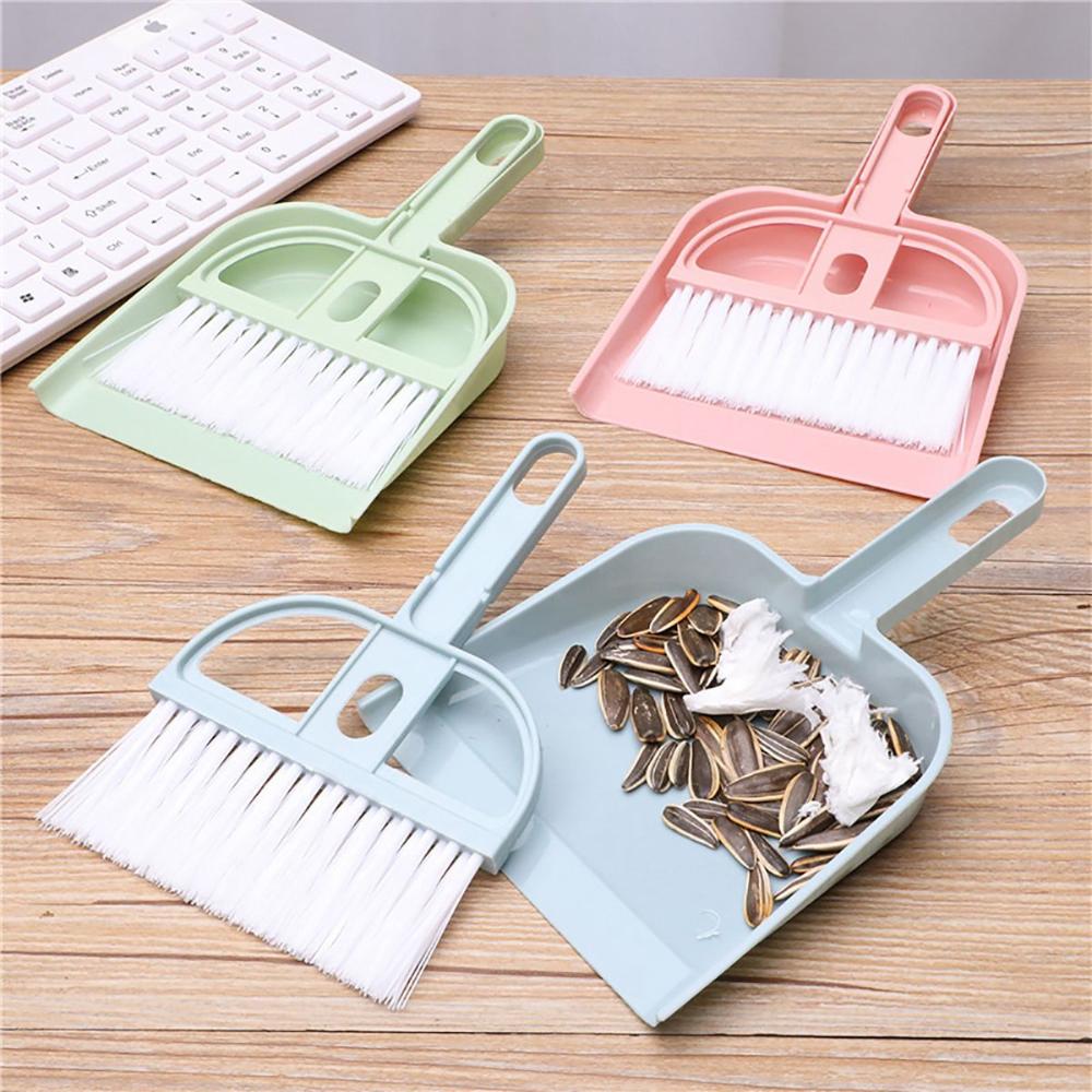 Hair Plastic Multipurpose Table Mini Cleaning Tool Cleaning Brush Dust Shovel Broom Dustpans Set