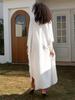 Sexy Vacation White Beach Maxi Dress Women's Hand-knit V-neck Batwing Sleeve Plus Size Kaftan 2024 Summer Beachwear Swimsuit Cover Up Q1306