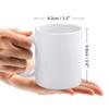 1pc 11oz White Ceramic Coffee Mug, Double-Sided Printed Humor Style, Dishwasher Safe, Comfortable Grip, Great Gift for Coffee Lovers