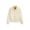 Levis Trucker Jacket Solid Color Lapel Single-Breasted Fitted Long Sleeve Jacket Men Jackets White 72334-0433