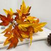 2 шт. Искусственная ветка канадского клена Осенний деревенский свадебный декор Аксессуары Искусственные цветы Растения Украшение для дома