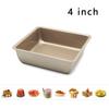 Mini Square Cake Pan 4 Inch NonStick Bread Baking Pan Kitchen Bakeware