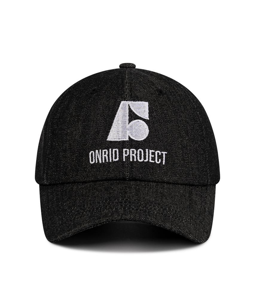 ONRIDPROJECT Джинсовая кепка с символом - Черная