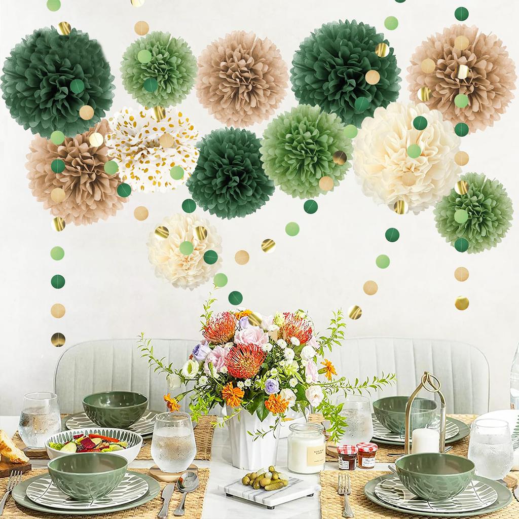 Свадебные украшения тканевые помпоны бумажные гирлянды круглые для свадьбы дня рождения вечеринки украшения фон