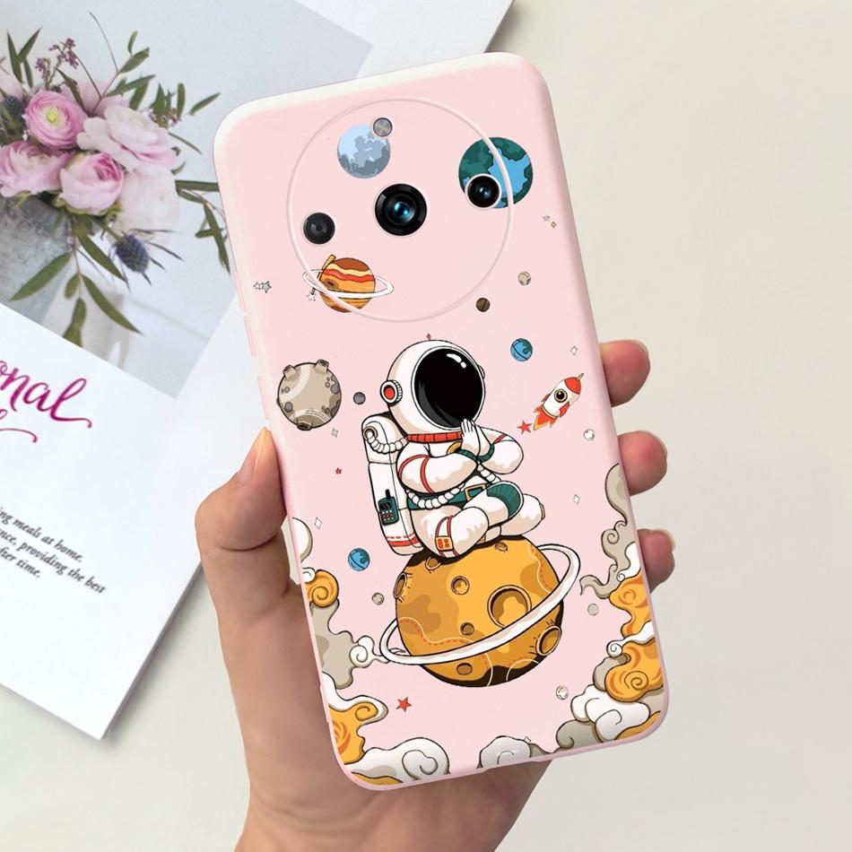 For Realme 11 Pro Plus 5G Phone Case Cute Cat Painted Jelly Silicon Soft Back Cover For Realme 11 Pro+ 11Pro 5G Cases Bumper