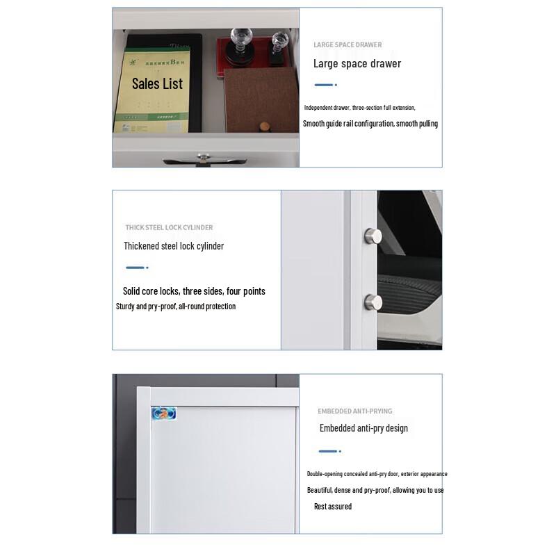 Tiger Brand Fingerprint Password Office Safe Cabinet