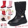 Girls Boots New Autumn Fashion Princess Kids Soft Sneakers Child Snow Boots Spring PU Leather Children Shoes Kids EU Size 27-37