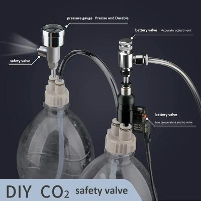 Система генератора CO2 из баллона из нержавеющей стали, двойной аквариумный комплект системы генератора CO2, реактор для углекислого газа