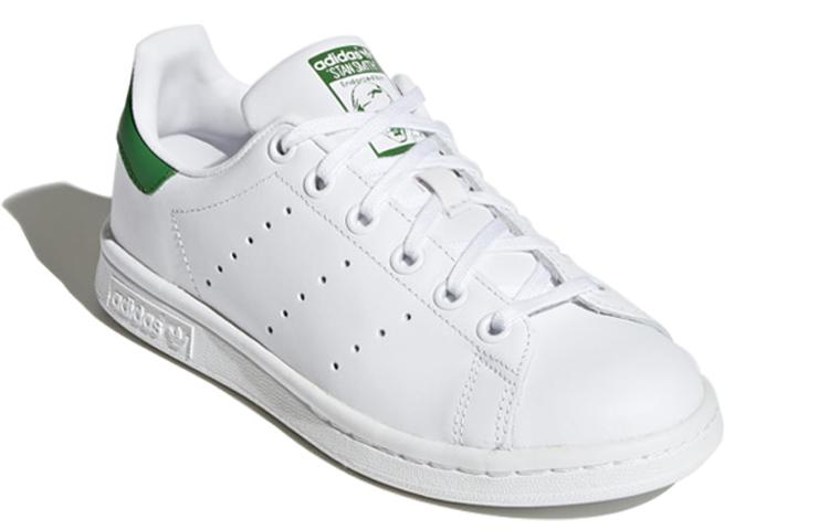 adidas Кроссовки Stan Smith Бело-зеленые Молодежные M20605