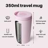 BOTTLE BOTTLE Tumbler, 350ml, One-Touch Closure, Leak-Proof, Vacuum Insulated, Thermos Mug for Coffee and Tea, Keeps Hot or Cold, Stainless Steel, Por