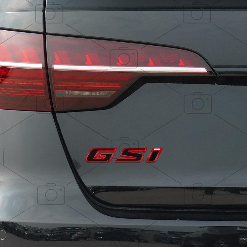 Car Metal Body GSI Logo Letter Decals Styling Badge Trunk Emblems Sticker For Opel Vauxhall Meriva Junior Zafira Mokka Adam VXR
