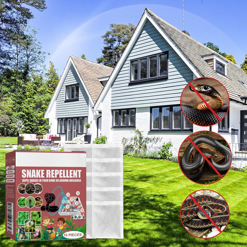 10 шт./компл., змеиный мешок, быстрый эффект, долговечные пакеты для защиты от змей для домашних животных для сада